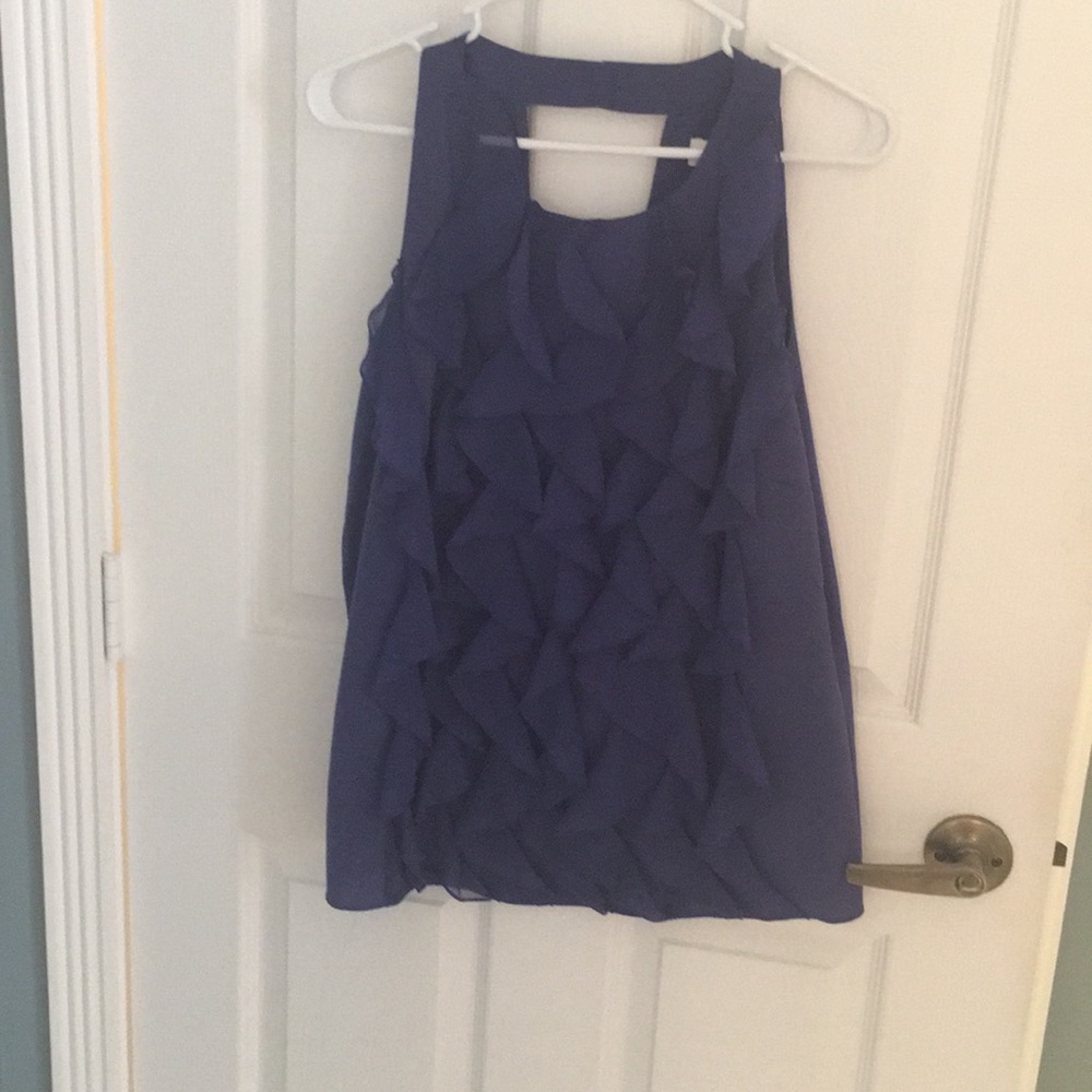 Loft ruffle blouse